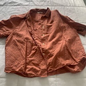 Uniqlo - Women’s Linen Blend Short Sleeve Shirt